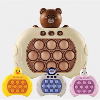 푸쉬팝게임기 버블팝 꾹꾹이 뽁뽁이장난감, 곰돌이, 1개