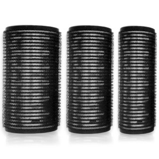 미소라인 고급 알루미늄판 열전도 구르프 헤어롤 3종, 1세트, 블랙3종(5cm+4cm+3cm)