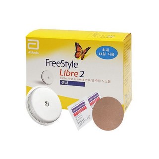 NEW 프리스타일 리브레2 무채혈 연속혈당측정기 1개 14일분 블루투스 +패치 1매 + 알콜솜 2매