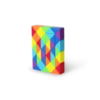 SENGSO 24/36/48/60/72/96 세그먼트 Fidget Snake Cube 퍼즐 장난감 - 파티 호의 및 선물 가방 필러 무지개, 05 48 segments