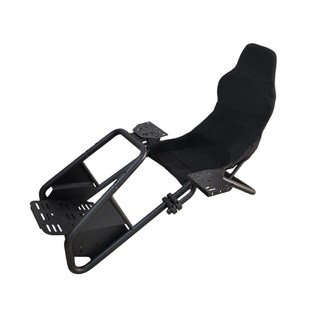 레이싱시트 운전석 시뮬레이션 조종석 브래킷 장비 튜닝, 1개, 블랙 시트 레이싱 2-in-1, 기본 모델명/품번