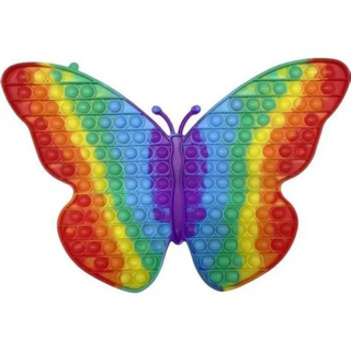 나비 팝잇 스트레스 해소용 감각 장난감 어린이완구 푸쉬팝 팝잇 버블 뽁뽁이 장난감 보드게임 촉감발달 완구 원형, 1개