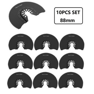 멀티 도구 블레이드 고 탄소강 반원 톱날 10종 세트, 1세트