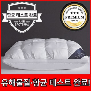 로이잠 빵빵한 고급 향균 숙면 호텔 베개, 1개, 엣지화이트