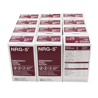 독일 NRG5 비상식량 500g x 10개입 보존식품 전쟁 재난 비상 식품 모든 농축 영양소 필수 비타민 미네랄 함유 유통기한 20년 이상
