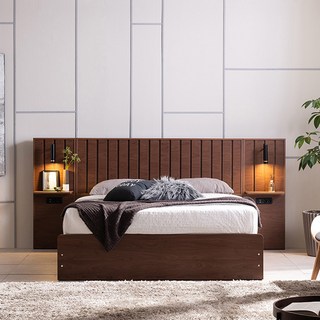 삼익가구 메종 프리미엄 빅수납 호텔 침대 SS Q K, 브라운, 11. 퀸 침대(필로우탑7존매트 포함)