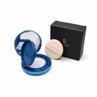 블랑느 메쉬망 쿠션공병 매쉬 쿠션 케이스 에어 팩트 소분 화장품 용기, 1개, 블루