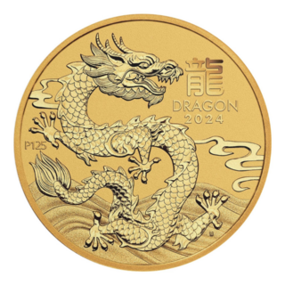 龍年紀念幣杯墊 2024龍年限定 金色龍紋杯墊 居家裝飾 紀念收藏, 金色, 1個