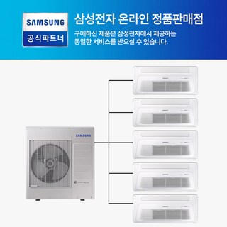 삼성 무풍 천장형 시스템 에어컨 설치 이미지