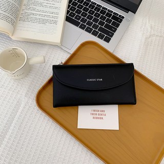 CLASSIC STAR 長夾，多卡位，大容量錢包女款, 黑色, 1個