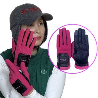 국민장갑 30년 [기가] 겨울방한용 기모 스마트터치 따뜻한 보온 파크골프 양손장갑 여성용 브라마피티에스, 1개, 핑크