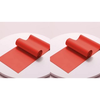 1+1 라텍스 요가 밴드 고탄력 스트레칭 요가 밴드 고부밴드 초급용 스포츠 스트레칭 밴드 2매입 LPC, 2개, 레드+레드