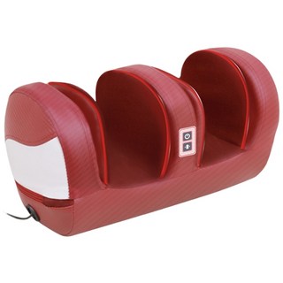 氣囊溫感滾輪腳底按摩機, 棗紅色, 1個