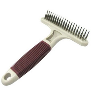 애견용품 헬로도기 T형 이중 브러쉬, 1개