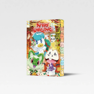 2025月曆盲盒倒計時禮盒24天聖誕節日曆跨境lwt1, 6.【寶可夢新款】B, 1個