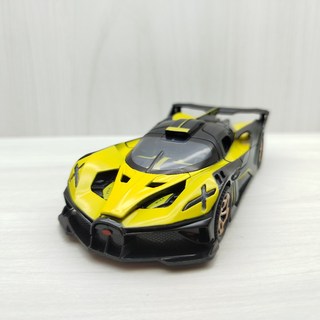 宅米吉 1:32 布加迪 Bugatti Bolide 火流星 黃色合金模型車 聲光車, 1個