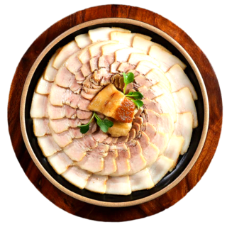 [100% 삼겹살] 수제 돼지고기 삼겹 보쌈 수육 [찐 전주맛집 끝강족발] 냉장 슬라이스, 300g, 5개, 냉장 수제 삼겹보쌈