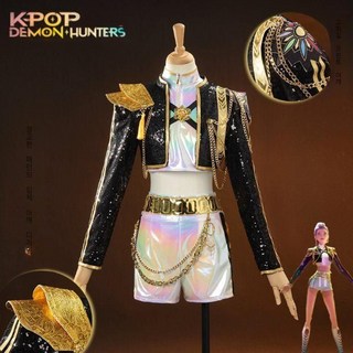 케데헌 헌트릭스 코스프레 루미 블랙 골드 의상 걸그룹 할로윈 코스튬 굿즈