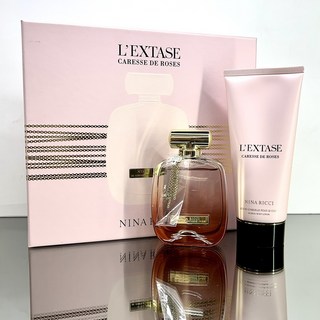 Nina Ricci L'extase Caresse De Roses by 2피스 세트 2.7oz EDP Spr + 6.8oz B/로션 NINA RICCI L'EXTASE PERF