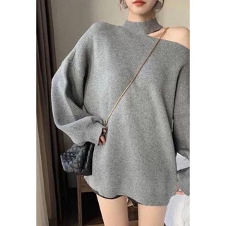 StephenieX 造型長版針織毛衣