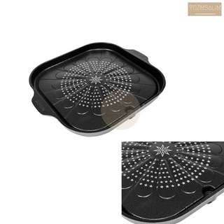 요즘살림 가스렌지 버너 용 고기 판 삼겹살 팬 가정용 캠핑 야외 낚시 삼겹살불판, 1개