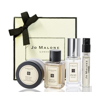 Jo Malone 香水 中性香 情人節香氛組合 禮盒特惠組, 1個, A組:鼠尾草與海鹽(詳細參考內文)