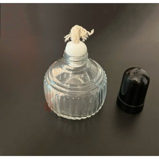 瓷頭黑蓋100ml酒精燈組含燈芯三腳架實驗器材, 1個, 瓷頭黑蓋酒精燈100ml