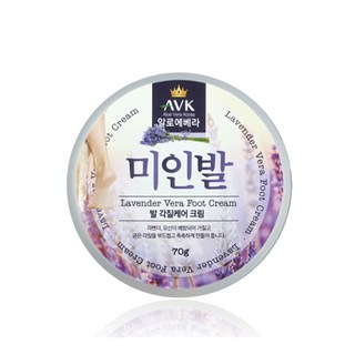 AVK 미인발 풋크림 70g 라벤더향 발보습 발각질케어 발뒤꿈치크림 시어버터, 1개