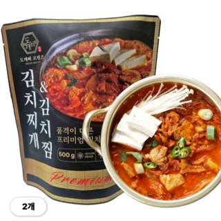 도깨비 김치찌개 국내산 돼지고기 캠핑 황금비율 김치찜, 2개, 500g