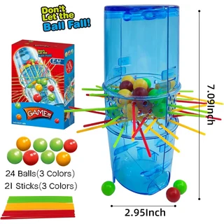 DonT Let The Ball 최고의 보드 게임 가족 파티 퍼즐 장난감 2 4 인용 손과 눈의 협응 미세 모터 사고, 01 As shown