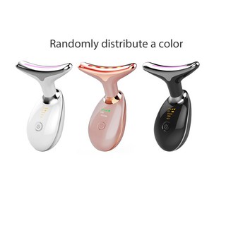 可開發票 面部按摩器，三合一頸部及面部抗皺緊致工具，適合作為摯愛的禮物。, 顏色隨機