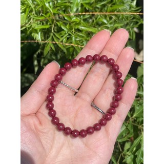 點石成晶 6咪高含量紫金硃砂手串，辟邪化煞保平安，時尚百搭男女款手鍊, 1個