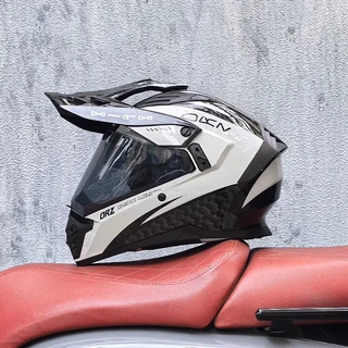 ORZ 오프로드 ATV 오토바이 헬멧 다크 브라운 렌즈 인증 풀 페이스 CASCO 눈부심 방지, 02 M, 22 11