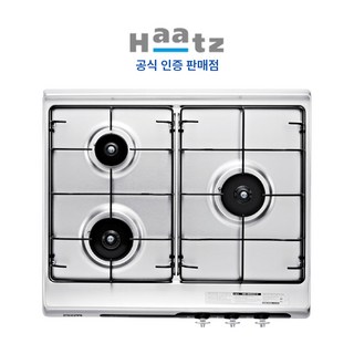 Haatz 빌트인 가스레인지 3구 방문설치, HGR-3050SDBH, LNG