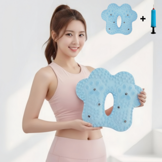 트렌디고 가정용 여성 지압 스텝퍼 발바닥 지압 붓기 개선 운동기구 무소음, 아쿠아블루