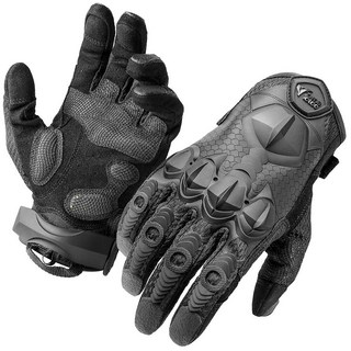 ZUNE LOTOO 남성용 전술 장갑 블랙 터치스크린 오토바이 손가락 충격 보호 및 손바닥 패딩 페인트볼 에어소프트 레인지 사이클링 하이킹 등반용 안전 작업 장갑 XL 31