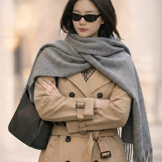 후노우즈 소프트터치 여성 캐시미어 라이크 머플러 파시미나 부드러운 촉감 선물 목도리