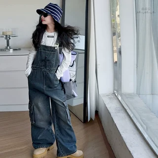 쥬쥬클럽 여아 멜빵 데님 팬츠