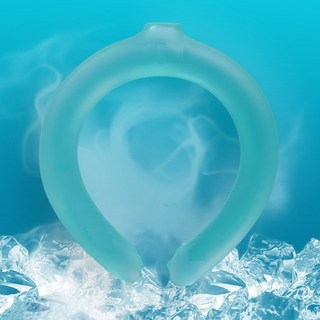 [Bahn] 1+1 반홈 고분자 아이스 넥쿨러, 블루