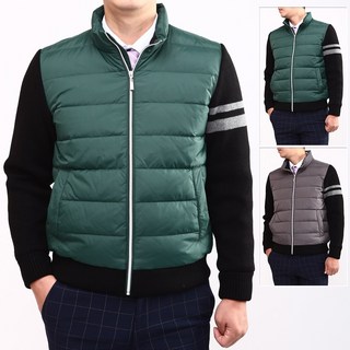 샤인힐즈 겨울 LUS 고급 덕다운 니트 배색 패딩점퍼 골프웨어 LSD5154