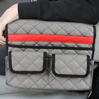 뒷좌석 팔걸이쿠션 경차 승합차 수납함 포켓, 1개, 블랙