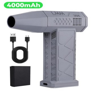 무소음탁상용선풍기 공업용환풍기 BLDC고성능 브러시리스 모터 제트 드라이용 강력한 송풍기 미니 터보 제, 01 Grey 110000RPM_01 CHINA, 01 CHINA