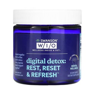 스완슨위오 디지털 디톡스: Rest 재설정 & 리프레시 소프트젤 30정, 1개