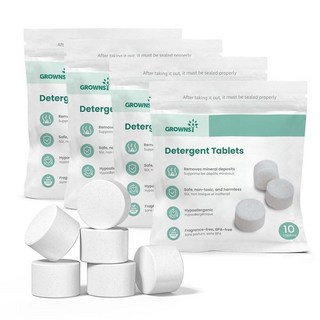 GROWNSY Momcozy Baby Brezza Papablic Griwnsy 병 세척기용 세제 세척 태블릿 40개 모든 브랜드 아기 젖병 와셔와 호환 가능, 1 Count (Pack of 40)