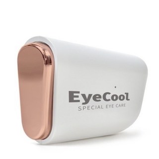 EyeCool冰鎮眼部護理儀，舒緩眼部疲勞，淡化黑眼圈，玫瑰金時尚設計, 1個, 迷你溫感眼部按摩機 (玫瑰金)
