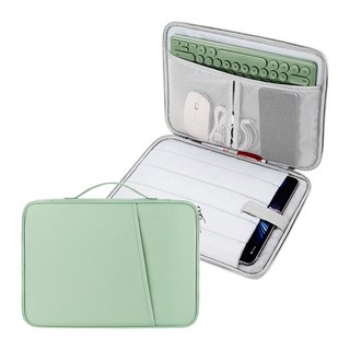 투에이비 멀티수납 아이패드 태블릿 파우치, 1개, 민트 그린