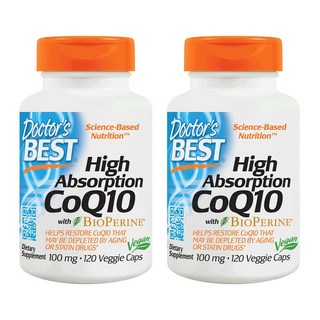 Doctor's BEST 高吸收輔酶Q10素食膠囊 100mg, 120顆, 2罐