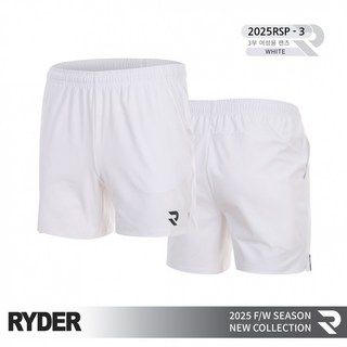 라이더 배드민턴 3부 여성 반바지 하의 팬츠 화이트 2025RSP-3 편한 운동바지