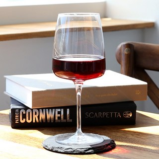 디온 이탈리아 스퀘어 크리스탈 레드 와인잔, 1개, 478ml