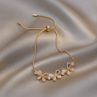 鴻利首飾廠 鋯石鑲鑽抽拉手鍊 韓國祖母綠超閃手環